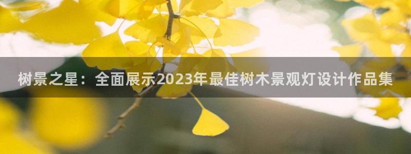 新宝gg系列：树景之星：全面展示2023年最佳树木景观灯设计作品集